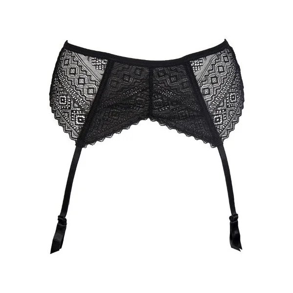 After Eden Margret noir jarretelles garter belt