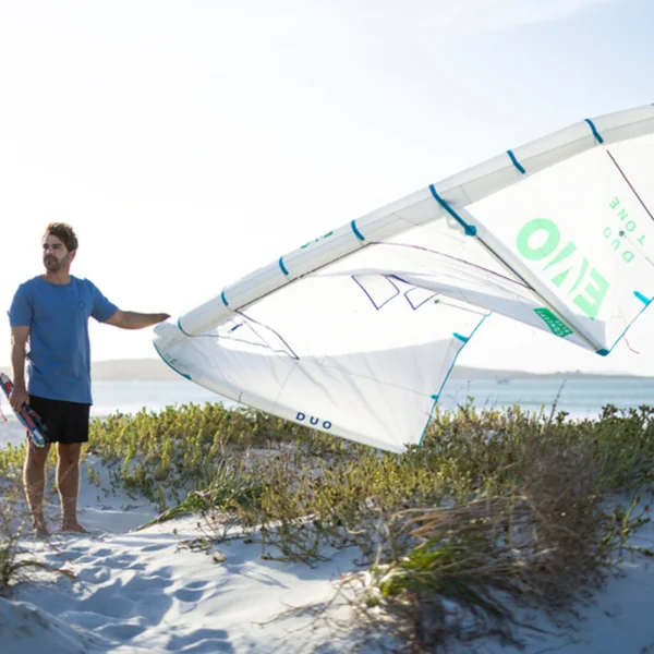 Aile de kitesurf duotone evo blanc 2025