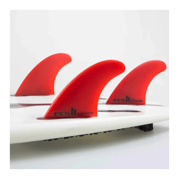Ailerons SURF FCS II Accelerator Neo Glass Rouge Thruster