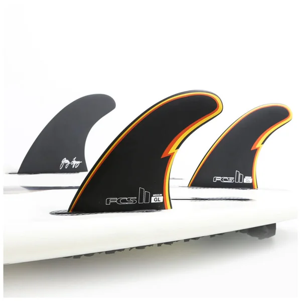 Ailerons SURF FCS II Gerry Lopez PC noir Thruster
