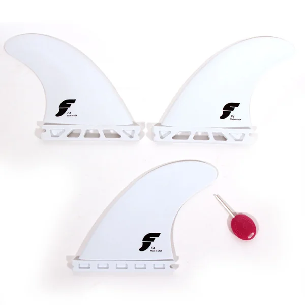 AILERONS SURF FUTURES FINS F4 THERMOTECH BLANC Thruster