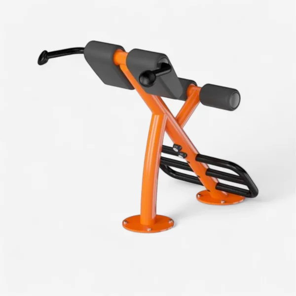 Appareil de musculation extérieur Kompan - Banc à lombaires