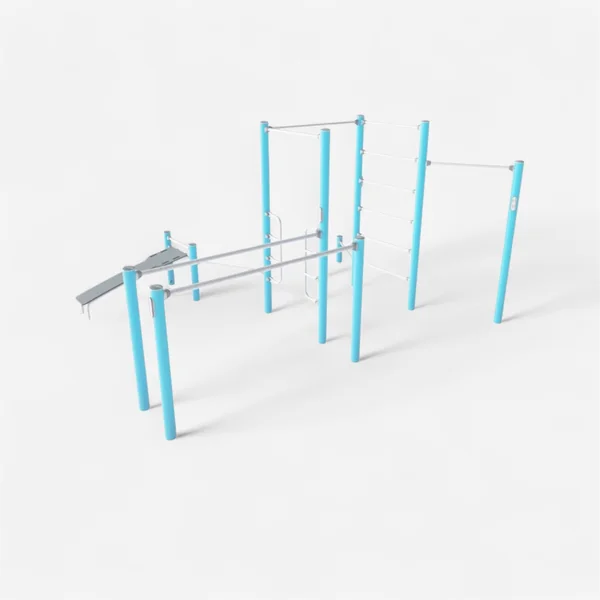 Appareil de musculation extérieur Kompan - Circuit 4 postes