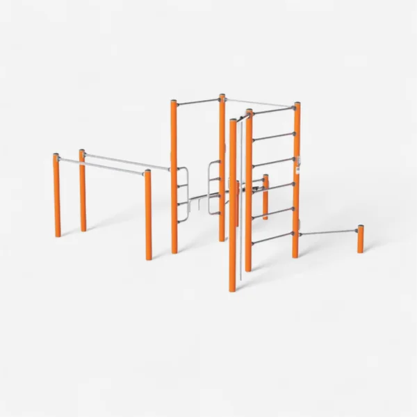 Appareil de musculation extérieur Kompan - Circuit 4 postes
