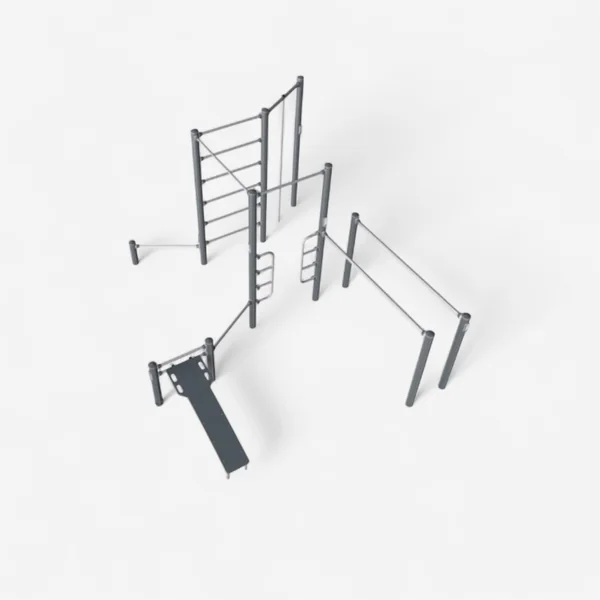 Appareil de musculation extérieur Kompan - Circuit 4 postes