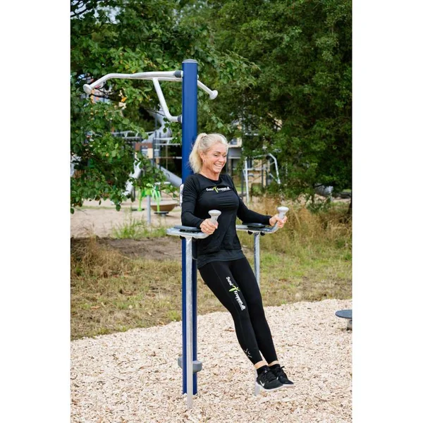 Appareil de musculation extérieur Kompan - Leg lift & pull up