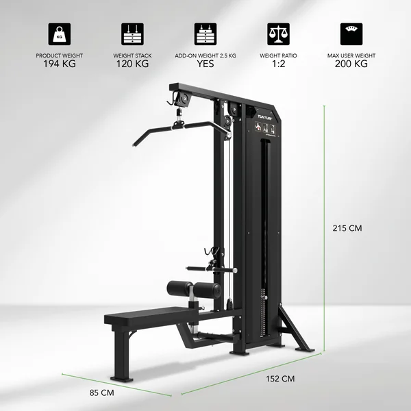 Appareil de musculation Tunturi - Platinum Dual Lat Pulldown/Low Row V-Series