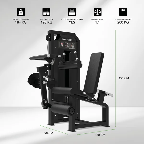 Appareil de musculation Tunturi - Platinum Dual Leg Curl/Extension V-Series