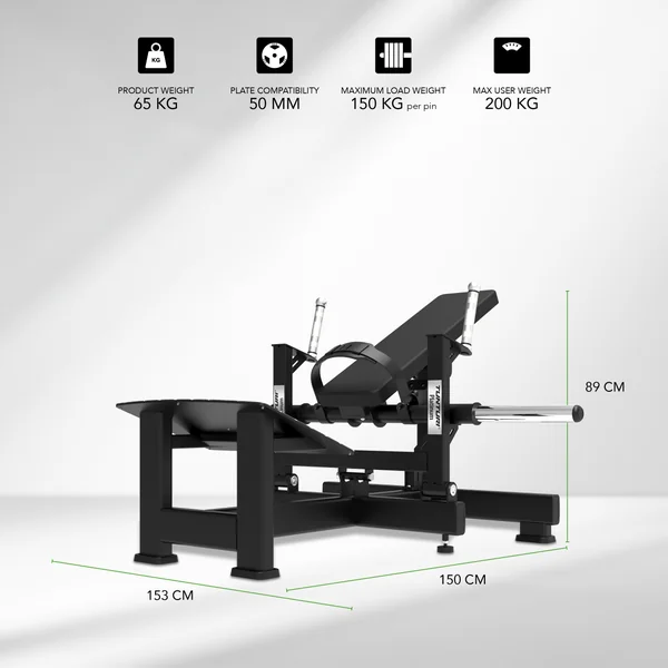 Appareil de musculation Tunturi - Platinum Hip Thrust Plate V-Series