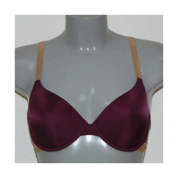 Armani Ladies Microfiber aubergine soutien-gorge rembourré