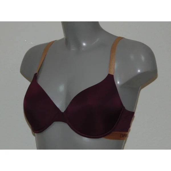 Armani Ladies Microfiber aubergine soutien-gorge rembourré