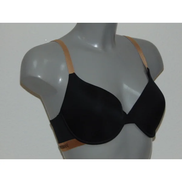 Armani Ladies Microfiber noir soutien-gorge rembourré
