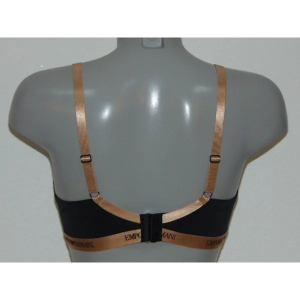 Armani Ladies Microfiber noir soutien-gorge rembourré