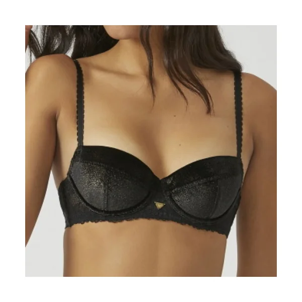 Armani Ladies Velvet noir/or soutien-gorge rembourré