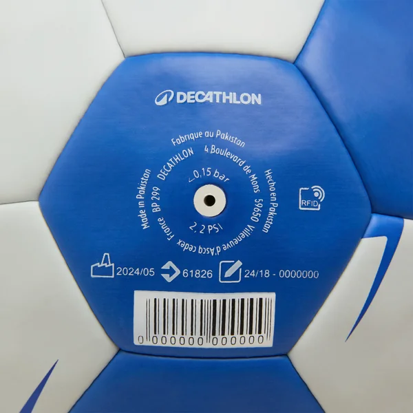 Ballon de handball sans résine taille 1 - Waxfree Ultragrip bleu / blanc