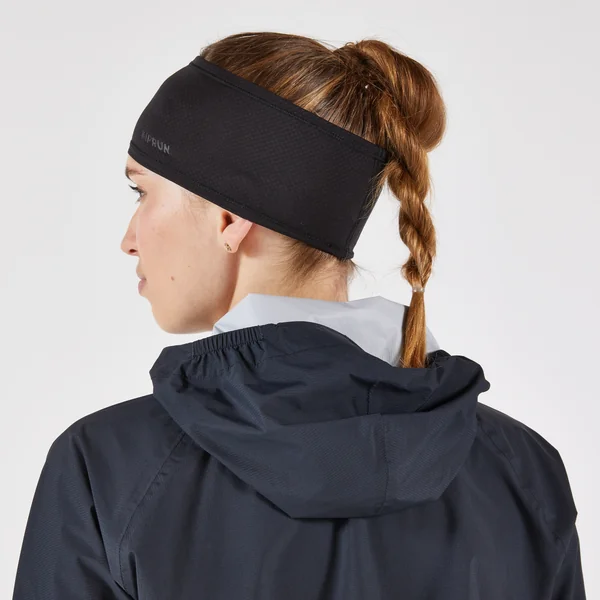 Bandeau running chaud adulte - kiprun warm+ V2 noir