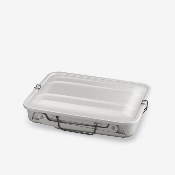 Barbecue portable L de camping pour 4 personnes, à bois, charbon et briquette