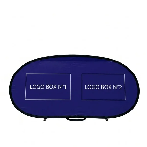 Barrière pliante personnalisée Plipplop ovale 100 x 200 cm