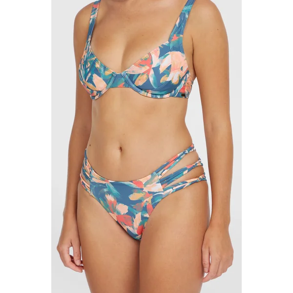 Bas de bikini avec bandes Boulders | Blue Painted Tropics