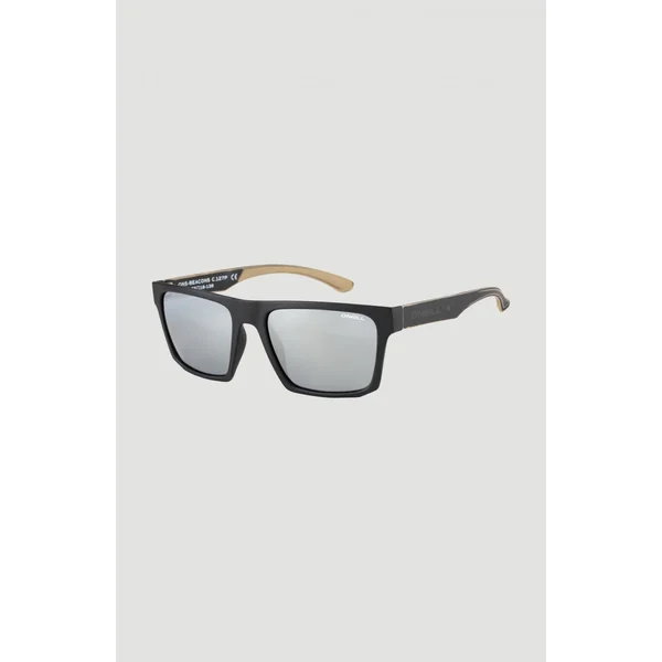 Beacons Sunglasses | MATTE BLACK/ GREEN RETRO PRINT
