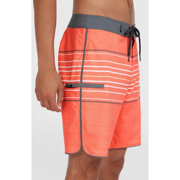 Boardshort Hyperfreak Heat Stripe Scallop 18 | Peach Echo Heat Stripe