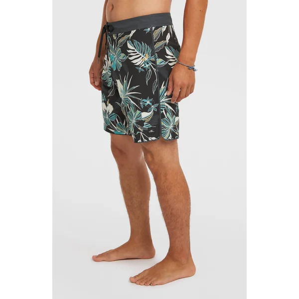 Boardshort Hyperfreak Mysto Scallop 19 | Black Mysto Scallop