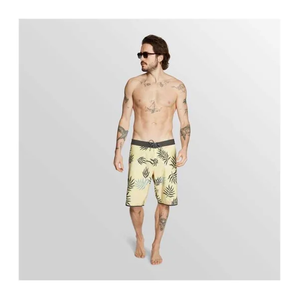 Boardshort MYSTIC Leaf Movement Pastel Yellow