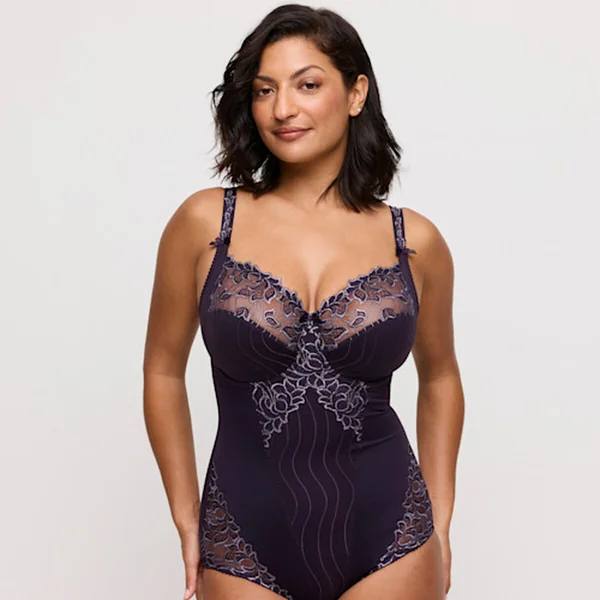 body à bonnets emboîtants Amethyst Gem violet Prima Donna Deauville