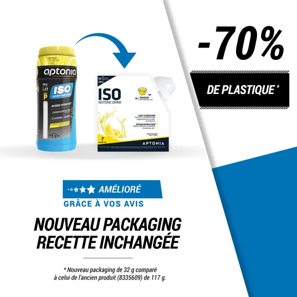 Boisson isotonique poudre ISO citron 650g
