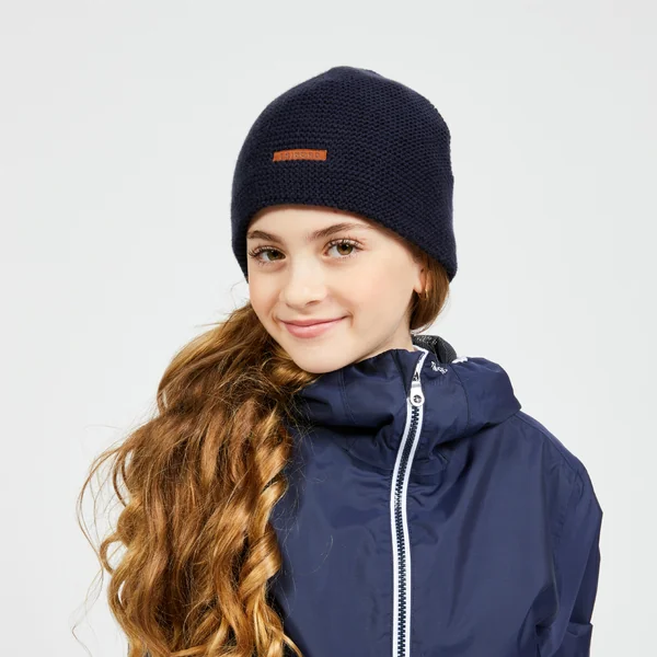 Bonnet chaud coupe vent voile enfant SAILING 100 Bleu foncé