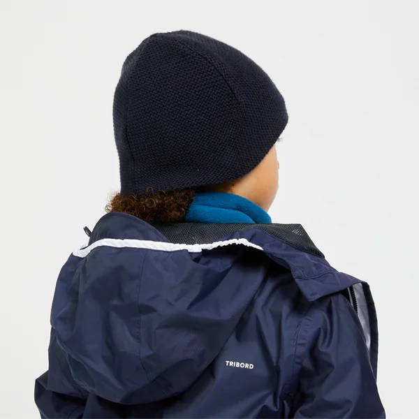 Bonnet chaud coupe vent voile enfant SAILING 100 Bleu foncé
