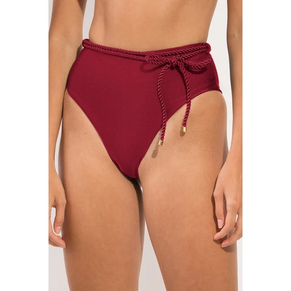 Bottom Shimmer-Divino Belted-High-Waist