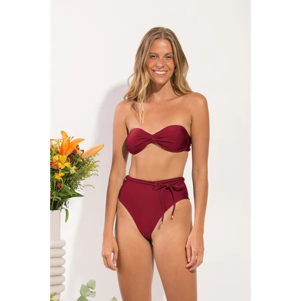 Bottom Shimmer-Divino Belted-High-Waist