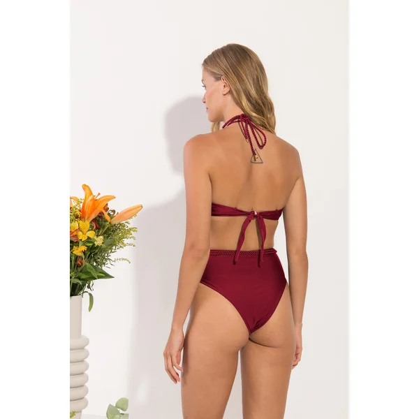 Bottom Shimmer-Divino Belted-High-Waist