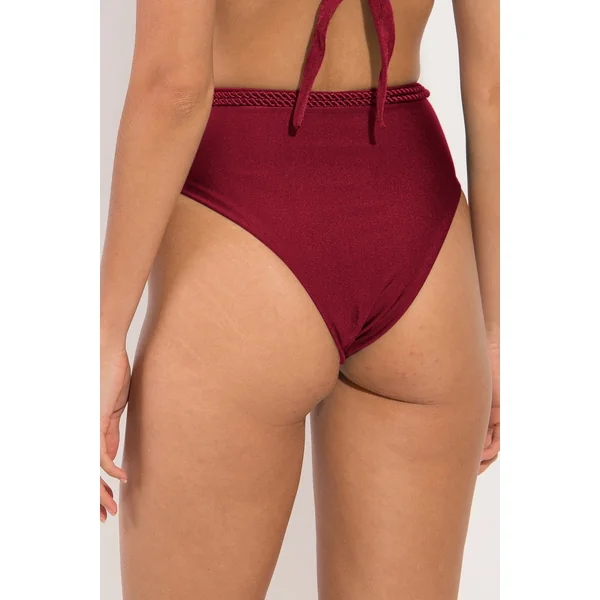 Bottom Shimmer-Divino Belted-High-Waist