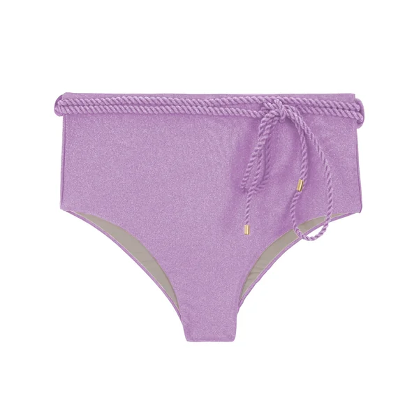 Bottom Shimmer-Harmonia Belted-High-Waist