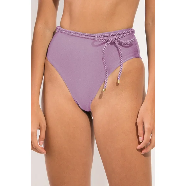 Bottom Shimmer-Harmonia Belted-High-Waist
