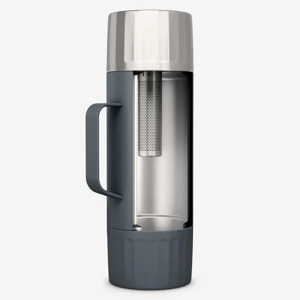 Bouteille inox isotherme avec filtre à thé 1,5L, de randonnée et camping