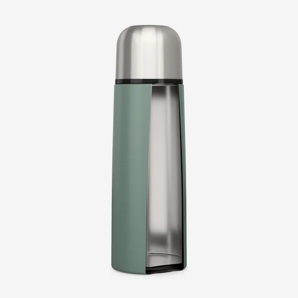 Bouteille isotherme inox 0,7L avec gobelet pour la randonnée - vert
