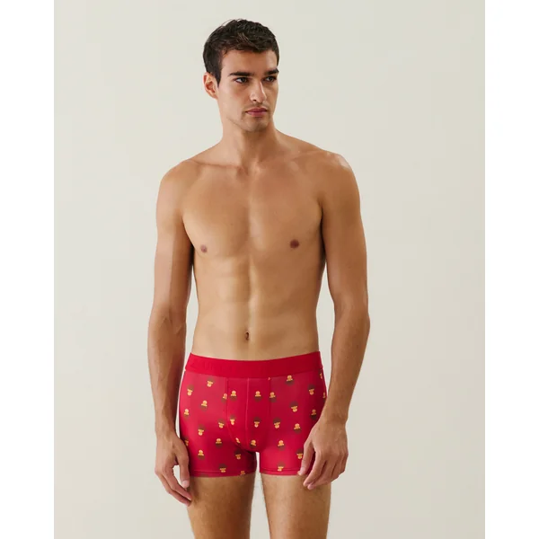 Boxer en microfibre motifs biscuits