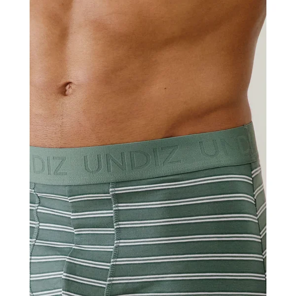 Boxer à rayures en coton