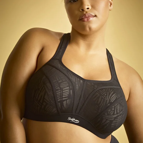 Brassière de sport non rembourrée - Black Chalk noir Sculptresse