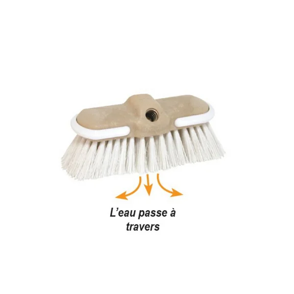 BROSSE DE NETTOYAGE À BRINS DURS BLANC