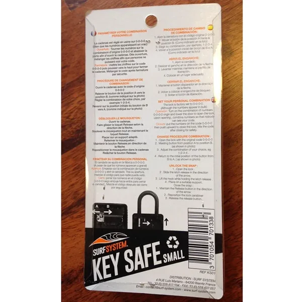 Cadenas surf system key safe