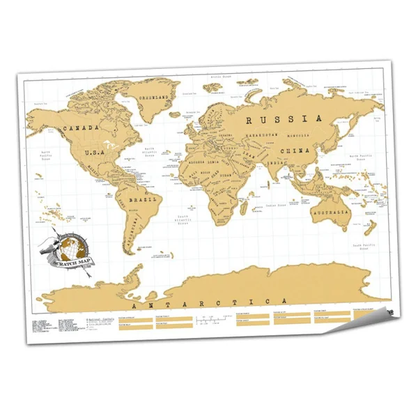 CARTE DU MONDE A GRATTER SCRATCH MAP ORIGINAL