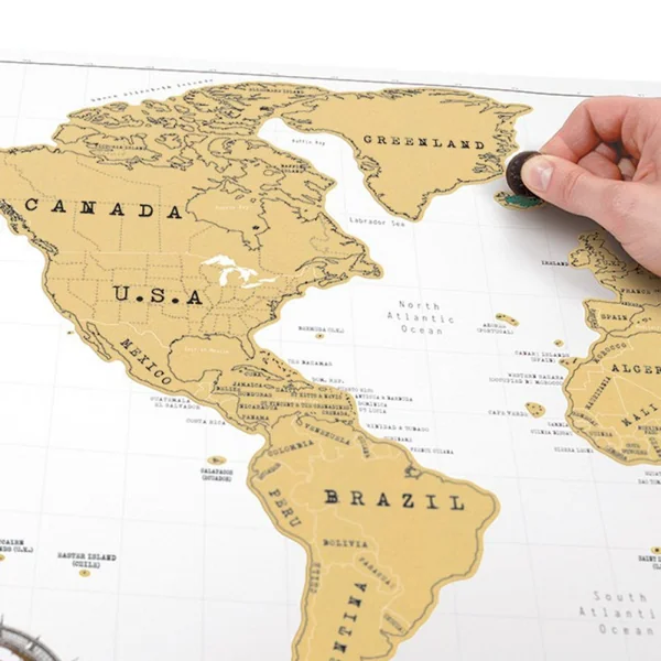 CARTE DU MONDE A GRATTER SCRATCH MAP ORIGINAL
