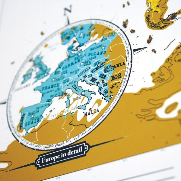 CARTE DU MONDE A GRATTER SCRATCH TRAVEL MAP