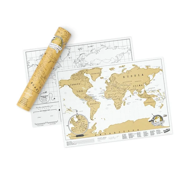 CARTE DU MONDE A GRATTER SCRATCH TRAVEL MAP
