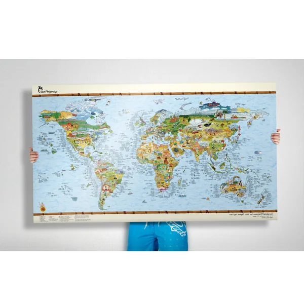 CARTE DU MONDE SURF TRIP MAP