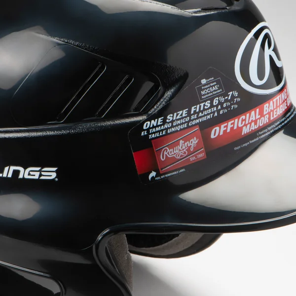 Casque de batteur de baseball/softball Homme - RAWLINGS RCFH noir